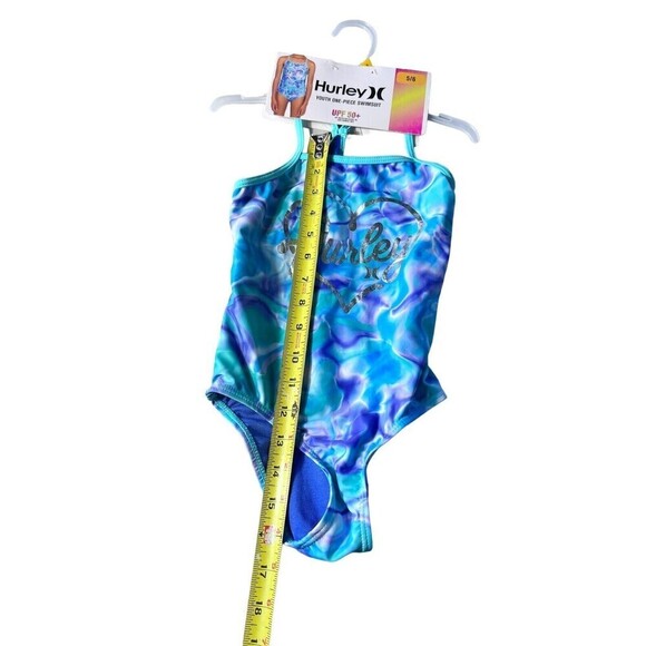 NWT Hurley girls One Piece swimsuit UPF 50+  size 5/6 - Picture 6 of 9